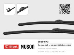 SİLECEK SÜPÜRGESİ 650/450MM (MUZ TİPİ) BMW 5 SERIS...