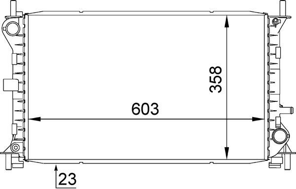 SU RADYATORU [BRAZING] FOCUS 1.6 ZETEC-S 98-04