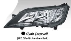 FAR MOTORLU SOL  - SİYAH ÇERÇEVELİ LED (BALLAST DA...