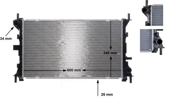 SU RADYATORU [BRAZING] FOCUS 2.0 ZETEC-E 98-04