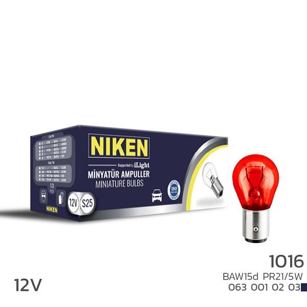 NIKEN 1016 AMPUL ŞAŞI TERS YK TIR.BAW15 KIRMIZI 10...