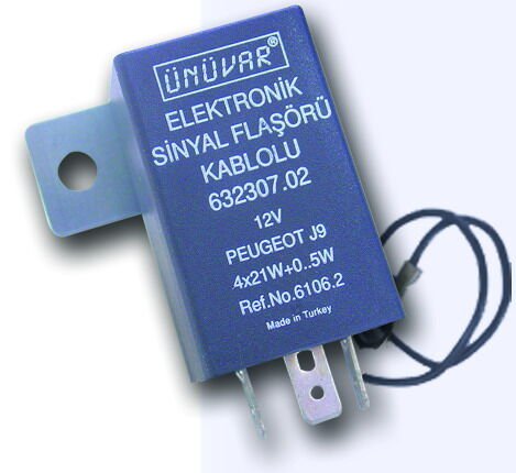 SİNYAL FLAŞÖRÜ KABLOLU 12V J9