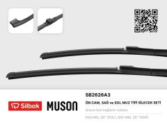 SİLECEK SÜPÜRGESİ 650/650MM (MUZ TİPİ) PORSCHE CAY...
