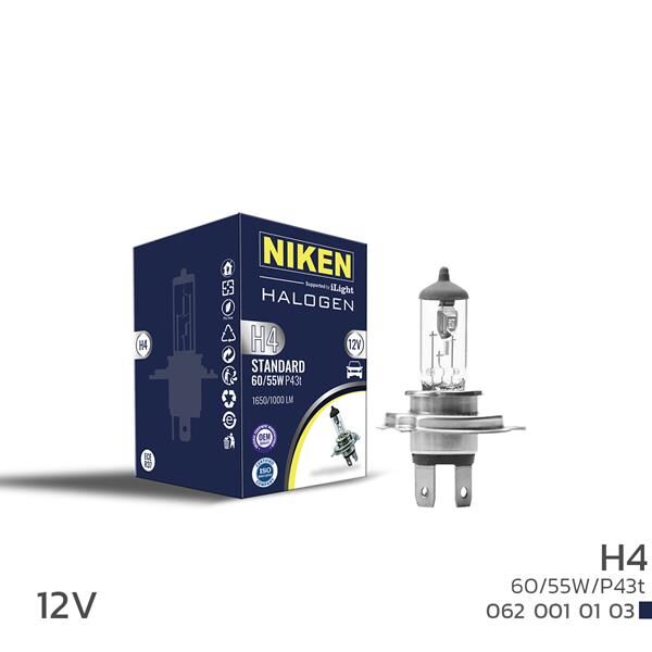 NIKEN H4 60W/55W HALOJEN AMPUL P43t (12V)