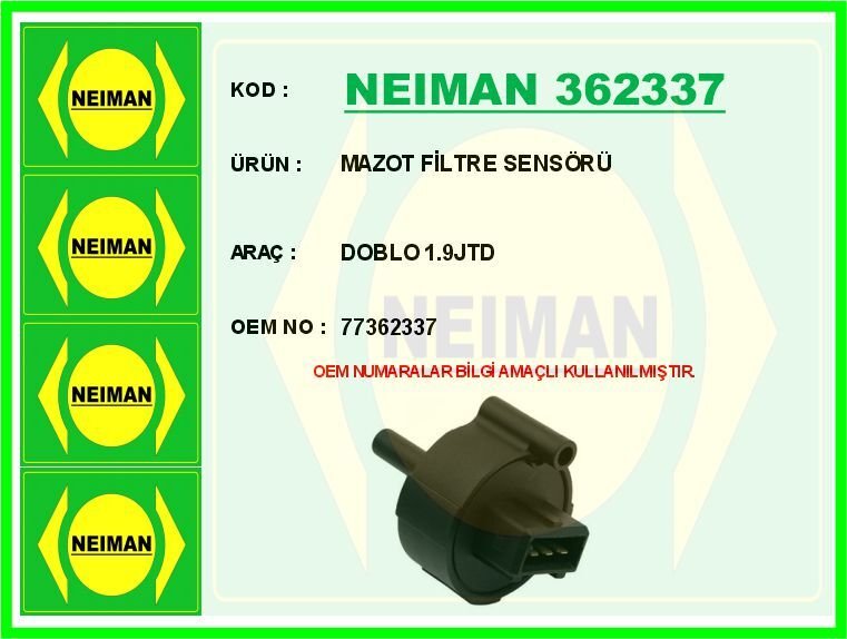 MAZOT FİLTRE SENSÖRÜDOBLO 1.9JTD