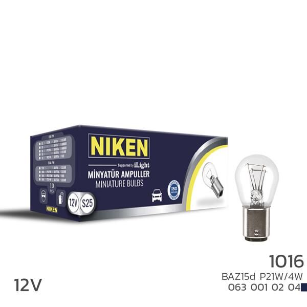 NIKEN 1016 AMPUL ŞAŞI YAKIN TIR.BAZ15d P21W/4W 10L...