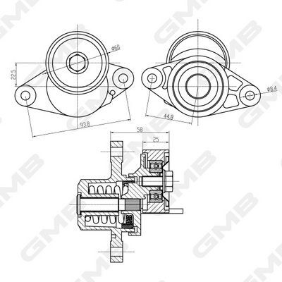 ALTERNATÖR GERGİ RULMANI (KÜTÜKLÜ) RENAULT LAGUNA ...
