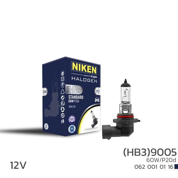 NIKEN 9005 (HB3) 60W HALOJEN AMPUL P20d (12V)