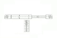 BAGAJ AMORTİSÖRÜ FİAT MAREA SW 98=> (D0007)