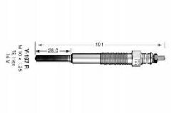 (ECO) KIZDIRMA BUJİSİ TOYOTA LAND CRUISER 3.4D (80...