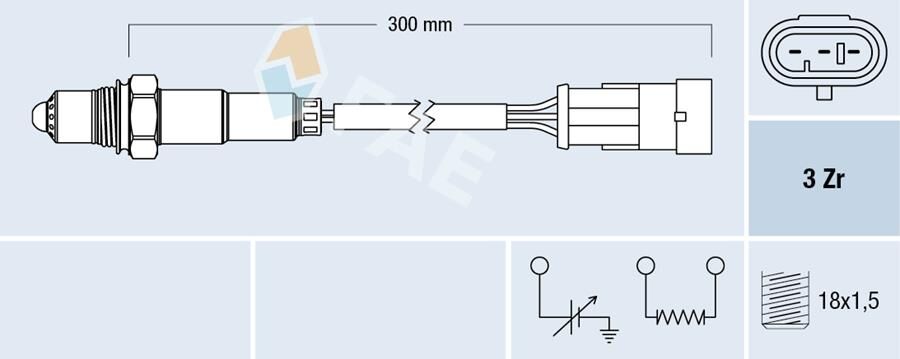 OKSIJEN SENSÖRÜ R19 CLIO I KANGOO 97> CLIO II 9...