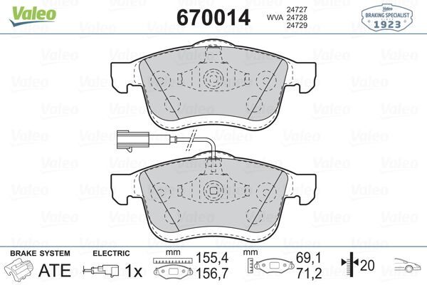 ÖN BALATA FIAT DOBLO III 10> OPEL COMBO 12> ...