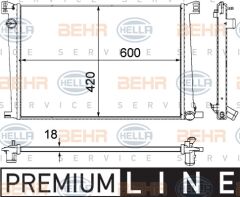 SU RADYATORU MINI R55-R56-R57-R58-R60-R61 06-16