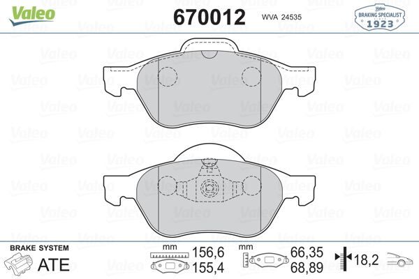 ÖN BALATA MEGANE II 02> SCENIC II 02> CLIO I...