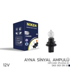 NIKEN 12V HPC24W AYNA SİNYAL AMPULÜ (PU20d-6) 10L...