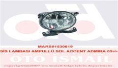 SİS LAMBASI AMPULLÜ SOL ACCENT ADMIRA 03=>