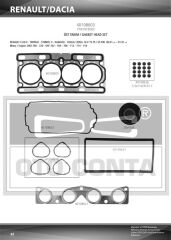 ÜST TAKIM CONTA SKC'Lİ CLIO II 98> KANGOO 01>...