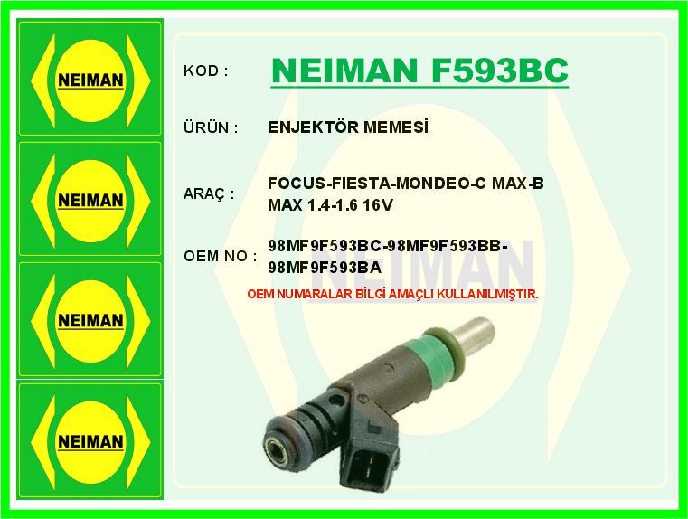 ENJEKTÖR MEMESİ FIESTA 02> FOCUS I-II 98> MO...