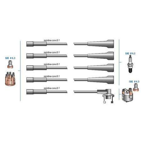BUJİ KABLO TK R11 TX 88-FLASH 1.7 (88-92)-R21 1.7 ...