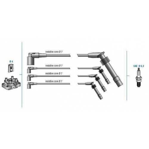 BUJİ KABLO TK CLIO 1.4ei 8V 99=>-LOGAN 1.6 16V ...