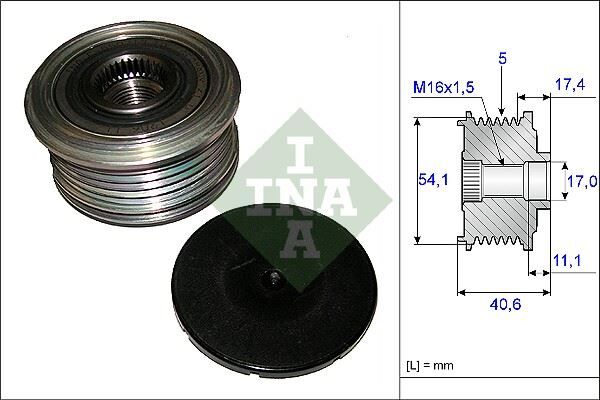 ALTERNATÖR KASNAĞI (RULMANLI) CLIO II-III-MODUS 1...