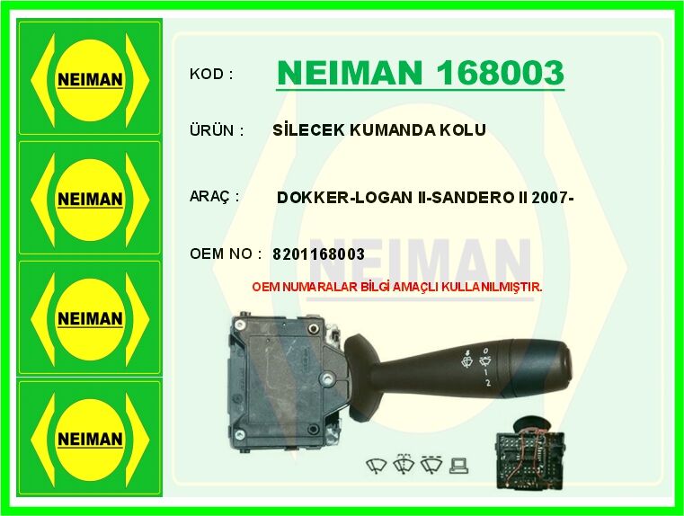 SİLECEK KUMANDA KOLU DOKKER-LOGAN II-SANDERO II 20...