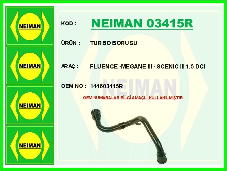 TURBO BORUSU FLUENCE 09> MEGANE III 09> SCEN...