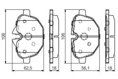 FREN BALATASI ARKA BMW G30 G31 G38 G32 G11 G12 G01...