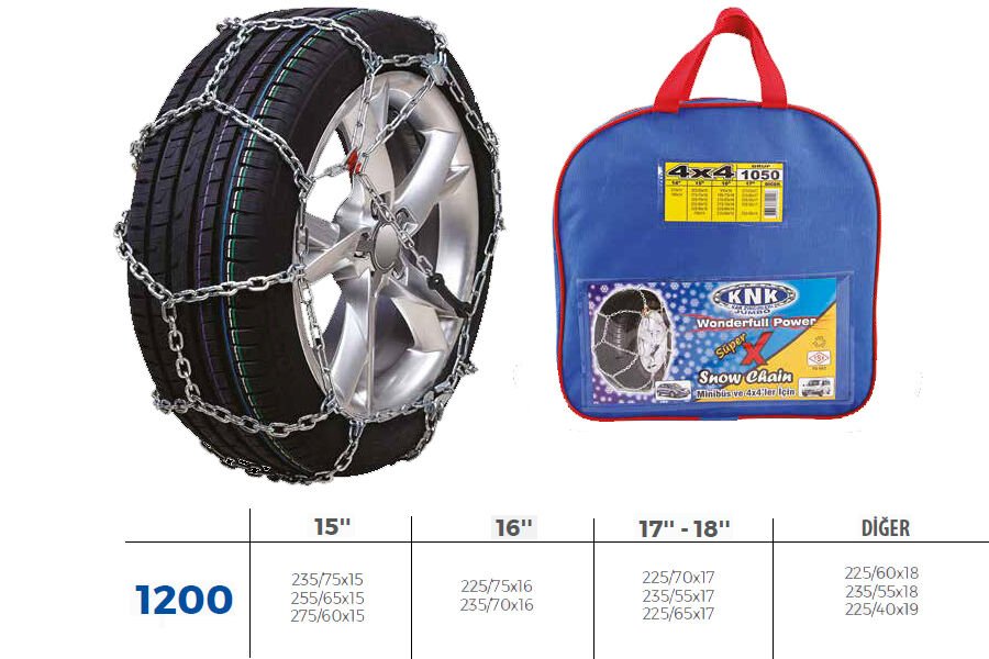 PATİNAJ ZİNCİRİ 4x4 JEEP - MİNİBÜS VE HAFİF TİC.AR...