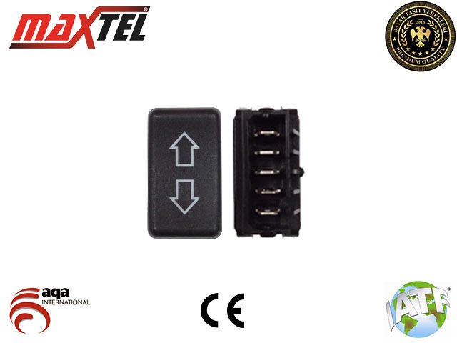 CAM KALDIRMA ANAHTARI RENAULT 9 5 PİN (SİYAH)