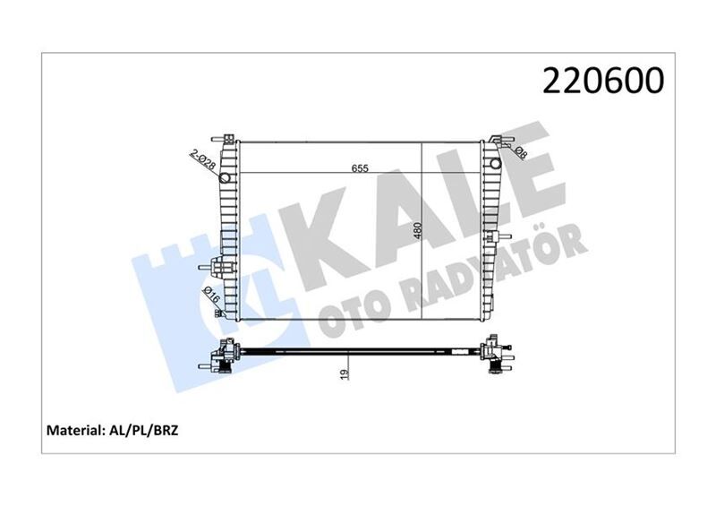 RADYATÖR RENAULT FLUENCE 1.6 BENZİNLİ (1 SIRA ALB ...