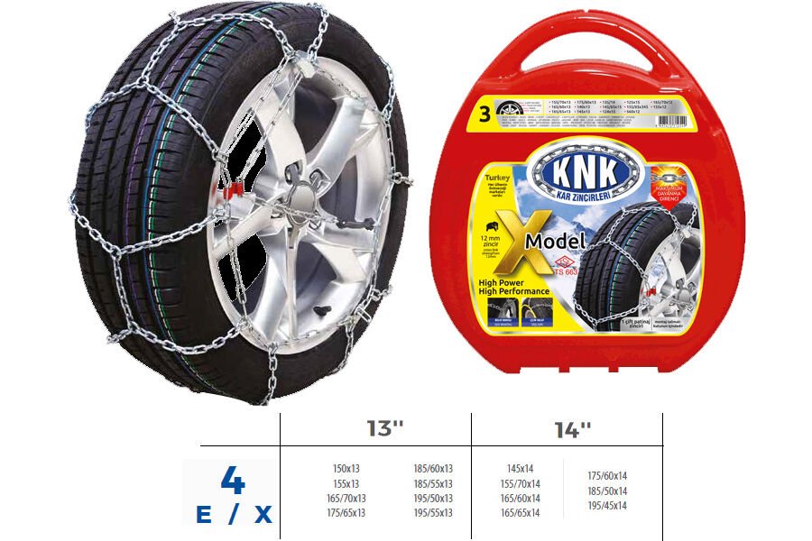 PATİNAJ ZİNCİRİ TAKMATİK ÇAPRAZ 13-14 JANT (ZİNCİ...
