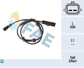 ABS SENSOR KABLO ARKA SAG - SOL RENAULT LAGUNA III