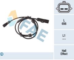 ABS SENSOR KABLO ARKA SAG - SOL RENAULT LAGUNA III