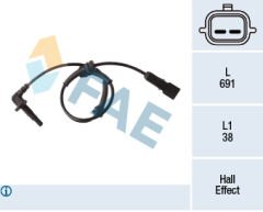 ABS SENSOR KABLO ON SAG - SOL LAGUNA III