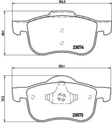 ÖN BALATA VOLVO S60 (00-10) S80 (98-06) V70 (97-07...