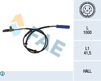 ABS SENSORU ARKA BMW E39 96>04