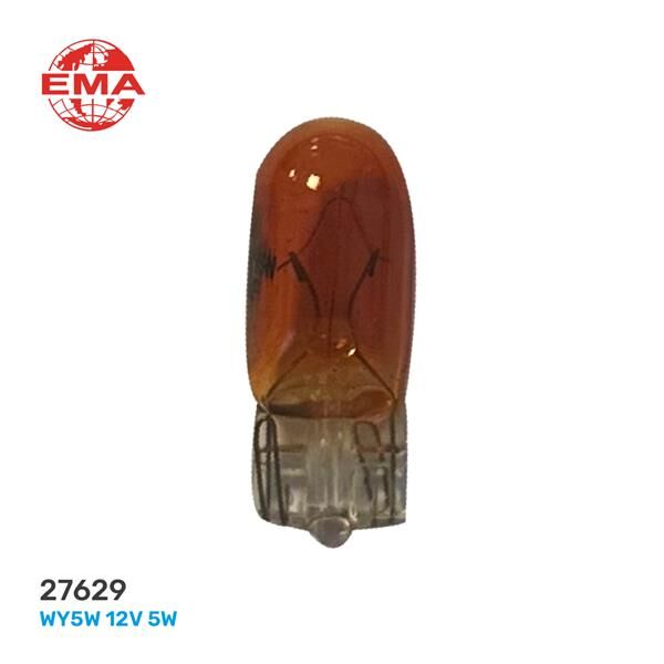BÜYÜK DİPSİZ AMPÜL AMBER (27169) 12V 5W ( SARI )