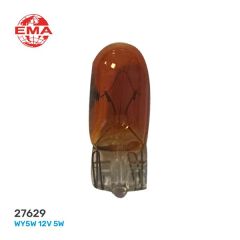 BÜYÜK DİPSİZ AMPÜL AMBER (27169) 12V 5W ( SARI )
