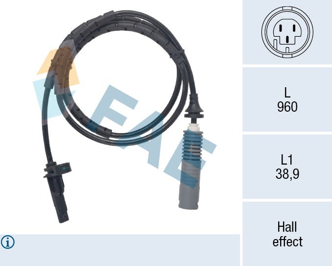 ABS SENSORU ARKA BMW E81 E87 E90 E91 E93