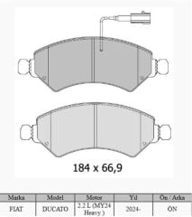 ÖN FREN BALATASI FIAT DUCATO-BOXER-MOVANO-JUMPER 2...