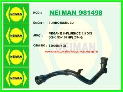 TURBO BORUSU RENAULT MEGANE III 09> FLUENCE 09&...