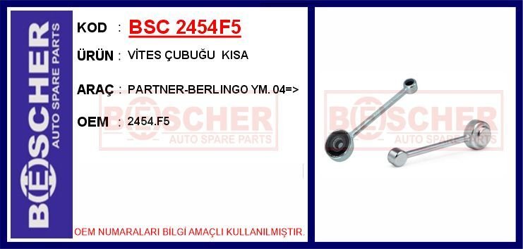 VİTES ÇUBUĞU KISA PARTNER-BERLINGO YM. 04=>