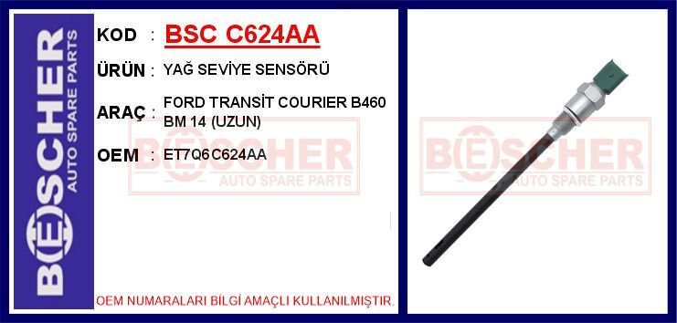 YAĞ SEVİYE SENSÖRÜ FORD TRANSİT COURIER B460 BM 14...