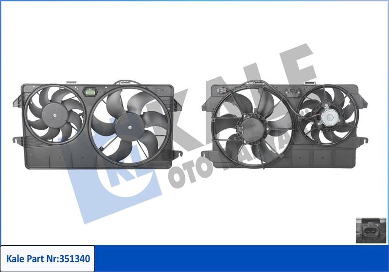 FAN MOTORU KOMPLE (CIFT FANLI) FORD TOURNEO CONNEC...