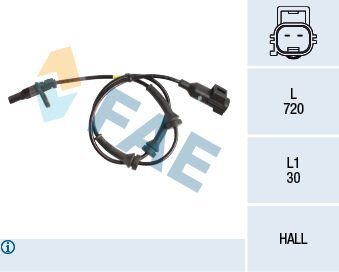 ABS SENSORU ARKA R-L RANGE ROVER EVOQUE L538 11>...