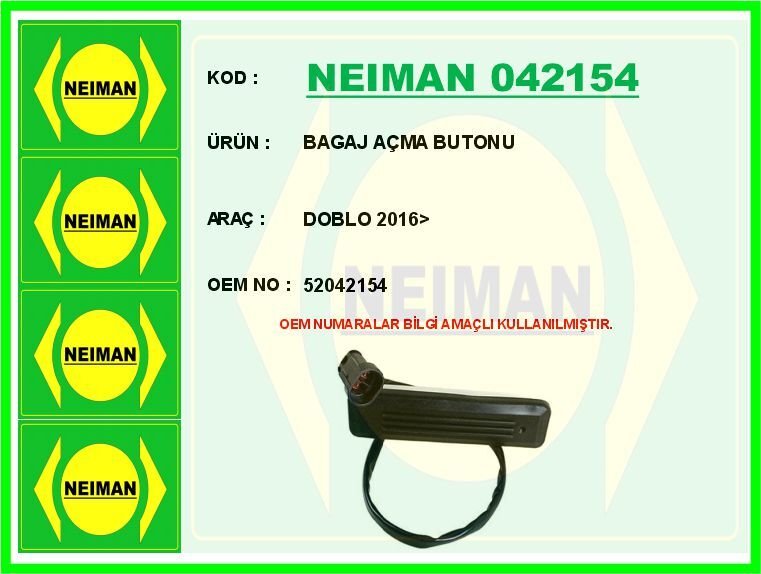 BAGAJ AÇMA BUTONU DOBLO 2016>