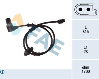 ABS SENSORU ARKA SAG MERCEDES E-CLASS W210 S210