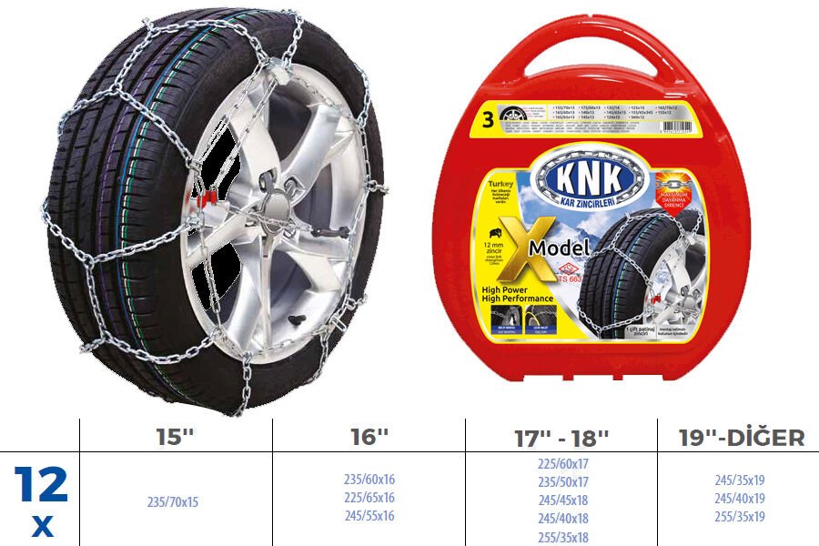 PATİNAJ ZİNCİRİ TAKMATİK ÇAPRAZ 15-16-17-18-19 JA...