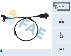 ABS SENSORU ARKA SAG MERCEDES S-CLASS W220 C215